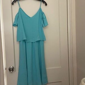 NWT Cooper and Ella aqua blue dress size: S